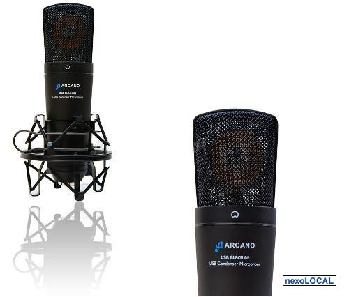 Microfone Arcano Usb Black02 + Bag + Cabo = Behringer C1u B1