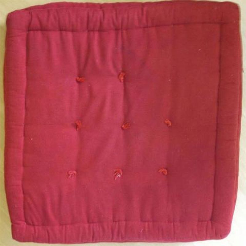 Almofada futon turco tok & stok 75x75x15 - vermelho