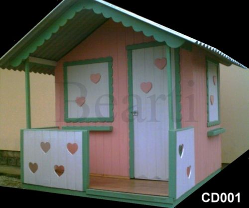 Casa de brincar para menina 1,1m x 1,2m x 1,7m modelo CD001