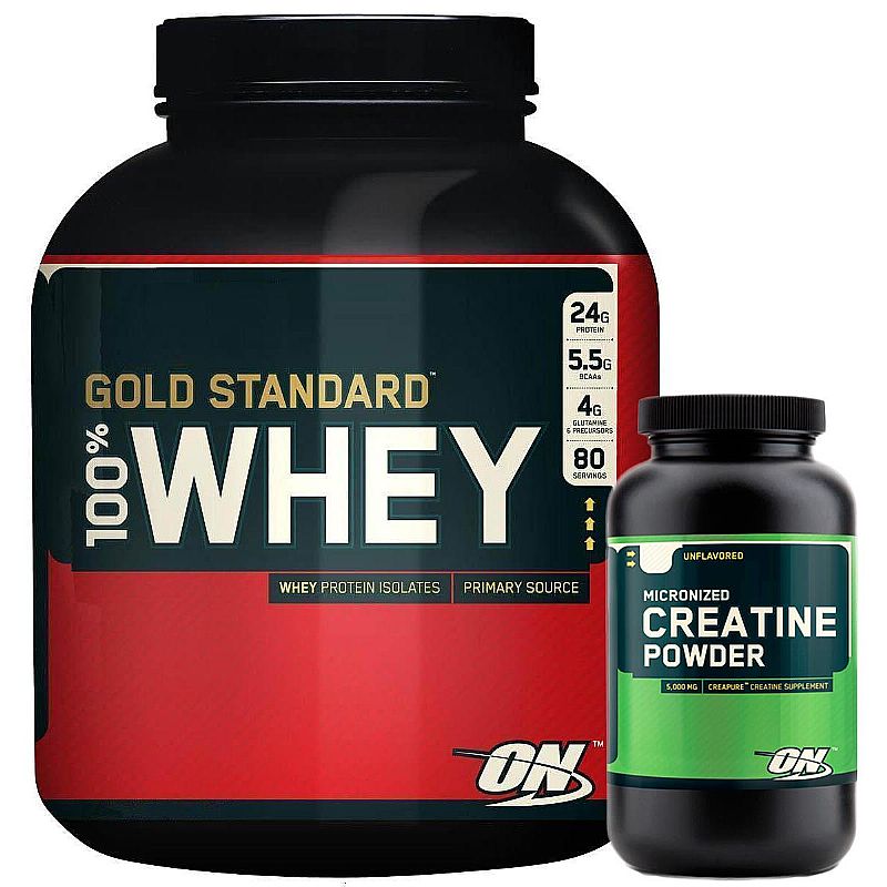 Kit 100% whey protein creatina on - optimum