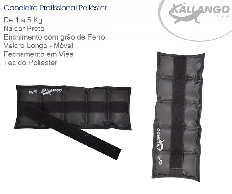 Kit caneleira peso poliester profissional kallango - 1, 2,