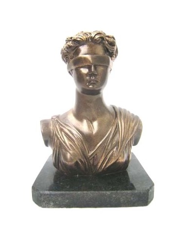 Busto Justiça De Petit Bronze (Cod 203)