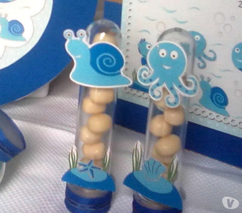 Kit Festa Infantil Fundo do Mar Azul