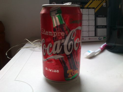 Latinha Coca Cola Made In Argentina  Amassada.