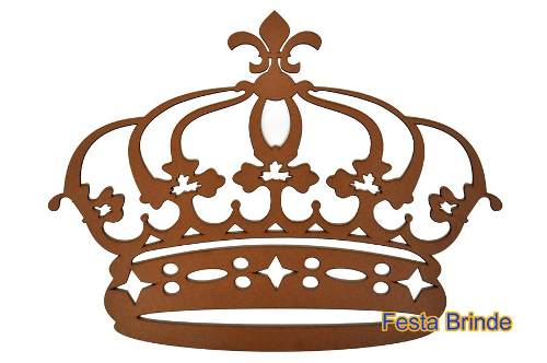 Coroa Prince Princesa - Aplique Cortina 70x57