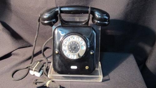 Telefone Antigo Preto Tescla Dec 40 Restaurado 1ano Garantia