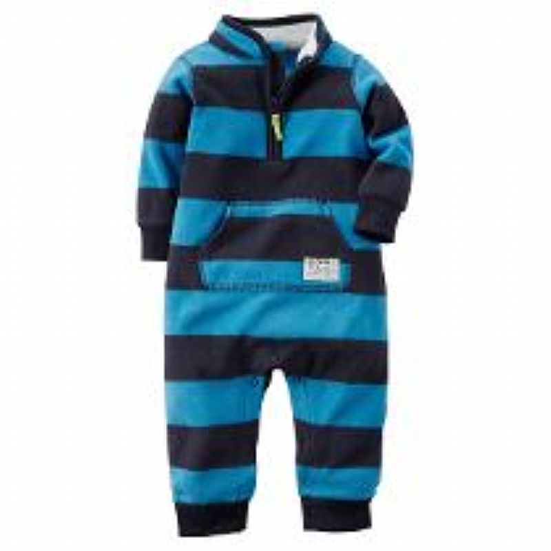 Pijama macacao fleece carters - menino 3 a 24 meses