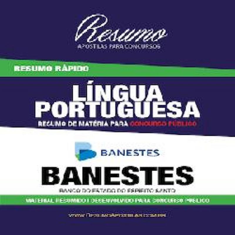 Apostila banestes - portugues - resumo rapido