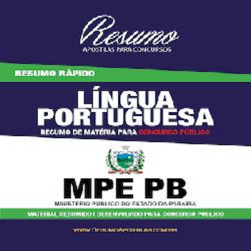 Apostila mpe-pb - portugues - resumo rapido
