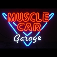 Luminoso Em Neon, Muscle Car Garage, 23 X 23, Decoracao, Un