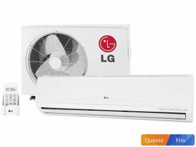 Ar-condicionado split lg  btus quente/frio - filtro 3m