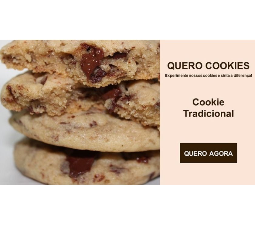 Mini Cookies | Quero Cookies Cookies Artesanais Americanos