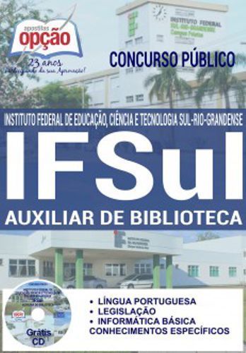 Apostila - Auxiliar De Biblioteca - Concurso Ifsul 