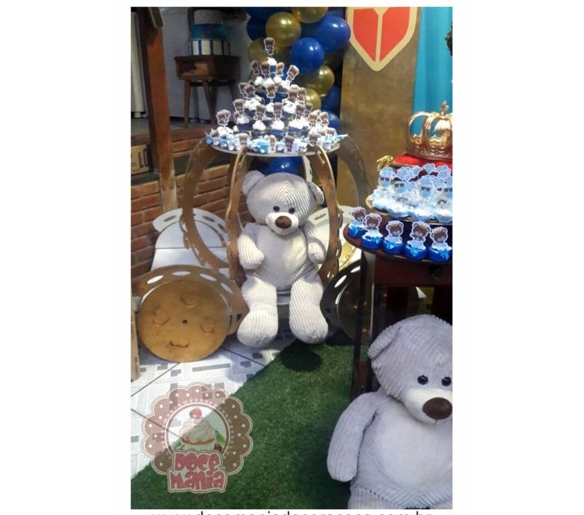 Decoração de Festa - Decoração Urso Realeza