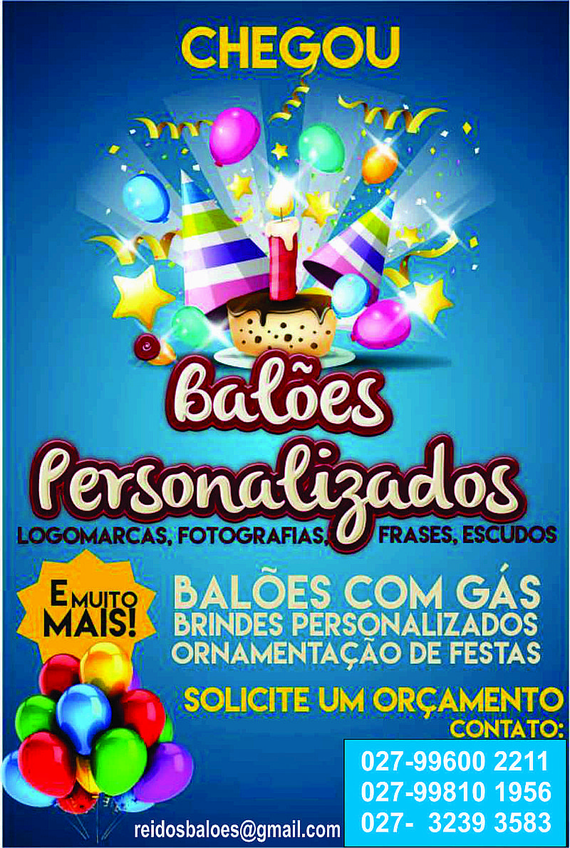 Baloes personalizados a venda em Vila velha centro