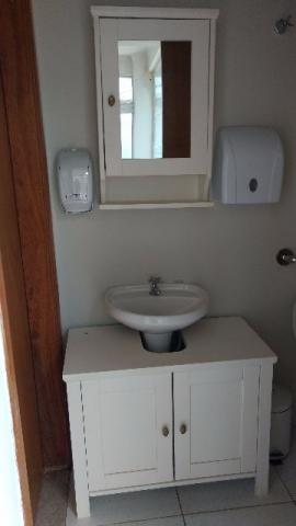 Conjunto Armário e espelho banheiro branco novvo mdf