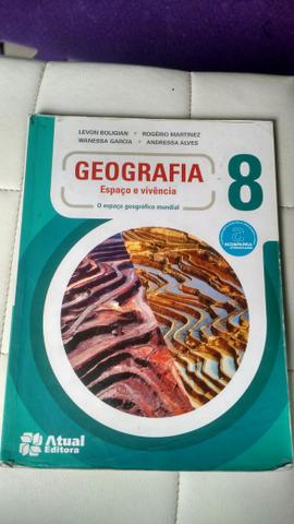 Livro Didático de Geografia 8o. Ano + Atlas Geográfico