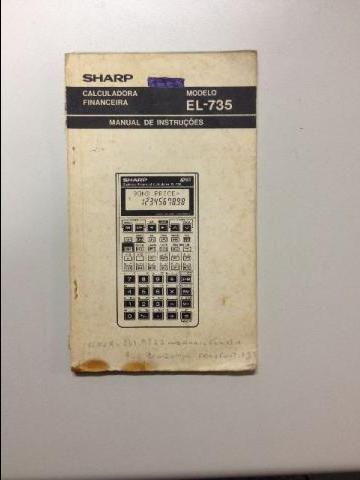 Manual - Calculadora Financeira - Sharp - EL-735