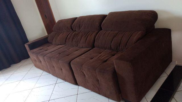Sofá de 3 metros retrátil e reclinável