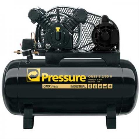 Compressor 5,2 Pés 50 Litros Onix 2 pistões Pressure c/