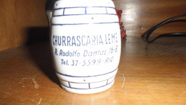 Mini barril em porcelana churrascaria do leme ref.036