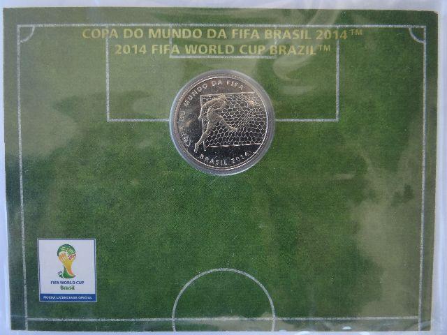 Moeda Cupro-Níquel Copa Mundial de Futebol Fifa Brasil