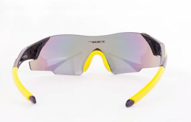 Óculos ciclismo tsw vitalux c/ 2 lentes preto/amarelo