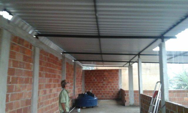 Cobertura metalica para terraço de telha galvanizada