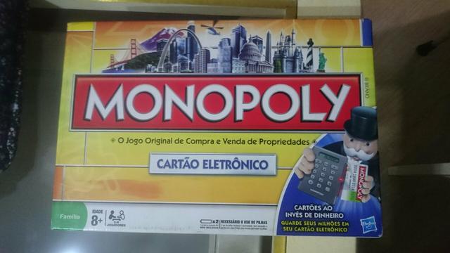 Jogo Banco Imobiliário Monopoly Cartão Eletrônico Hasbro