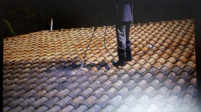 Limpeza de telhados e calhas