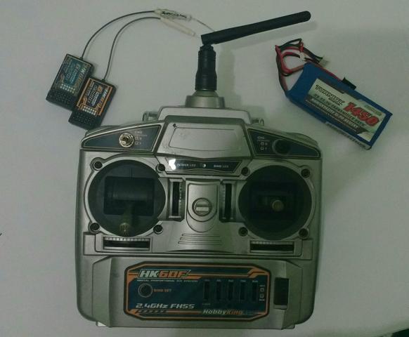 Rádio HobbyKing HK60F + Bateria mah
