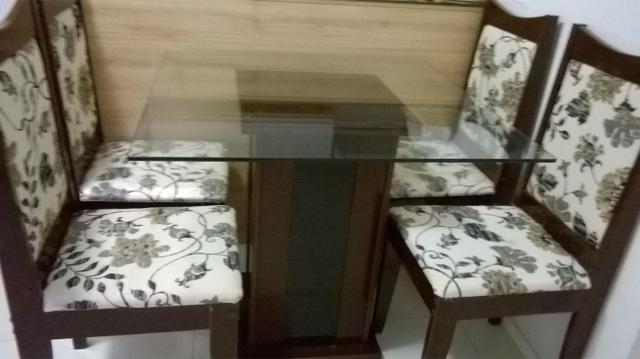 Conjunto sala de jantar, 4 cadeiras - Rufato Móveis