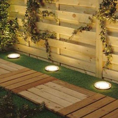 Luminárias para jardim (LED) impermeável, recarrega a luz