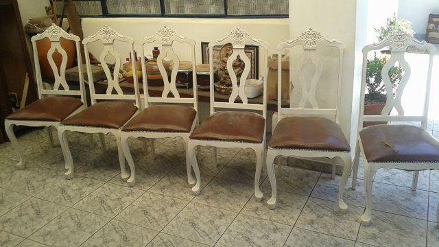 Seis cadeiras. estilo provençal