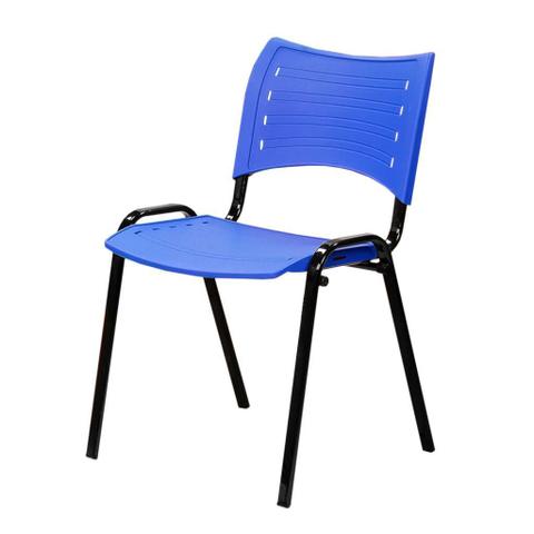 Cadeira ISO 4 Pés azul First Line - Empilhavel