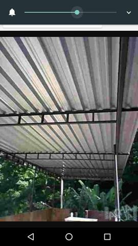 Cobertura de telha galvanizada