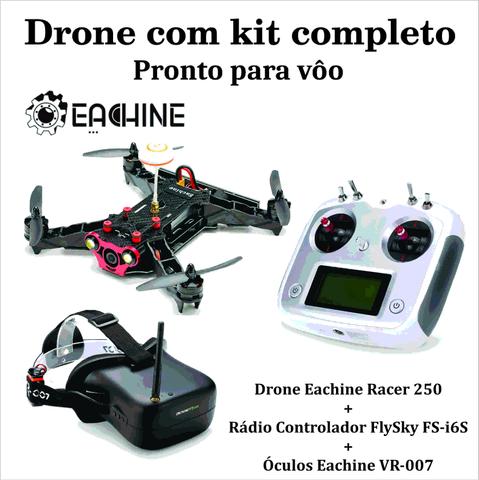 Drone Racer Eachine 250 kit completo (Drone + Rádio +