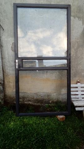 Folha de porta de vidro 2,09 x 1,05