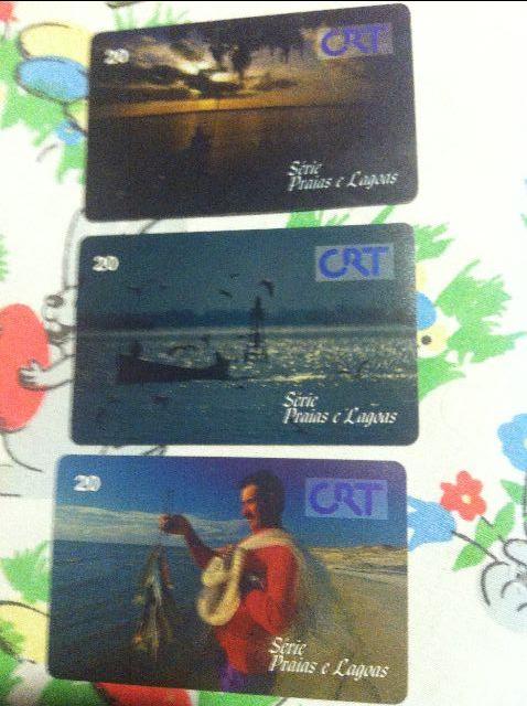 Coleção cartões telefônicos CRT Telecartofilia