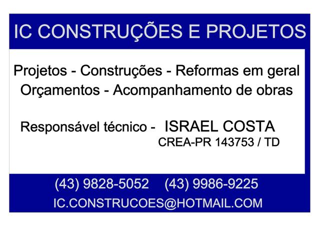 Projetos, Construções, Reformas Apucarana e região.