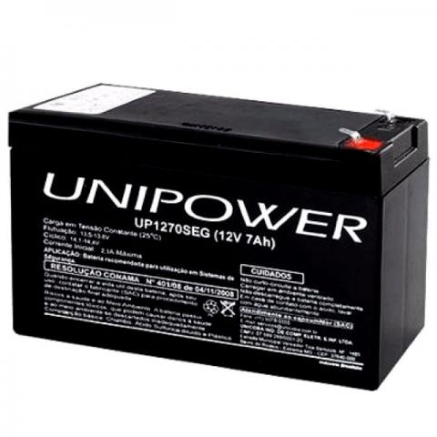 Bateria selada 12v 7ah nova unipower