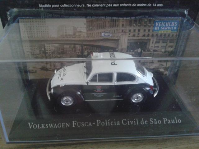 Coleção Veiculos de Serviço Volkswagem Fusca Policia