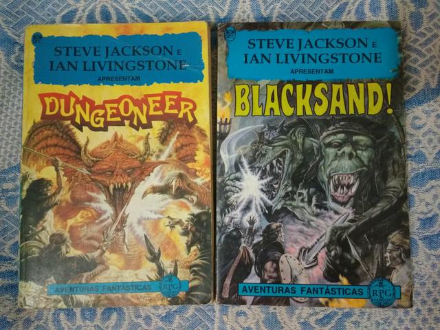Livro Dungeonner e Blacksand rpg Steve Jackson