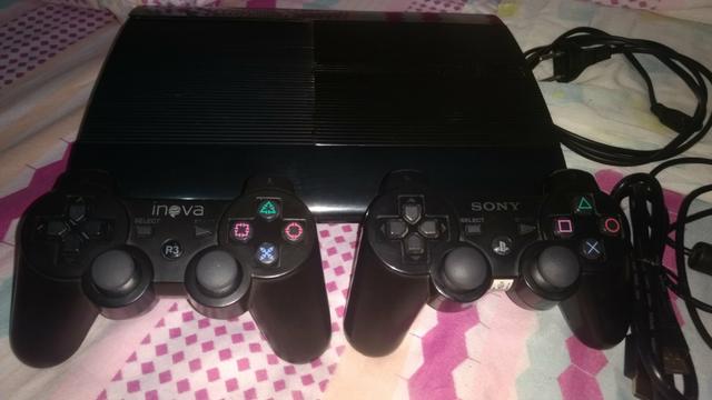 Ps3 PlayStation 3 Slim 250gb + controle sem fio + jogos