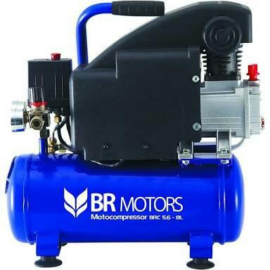 Compressor de Ar BRC5,6/8L-BR Motors 1HP
