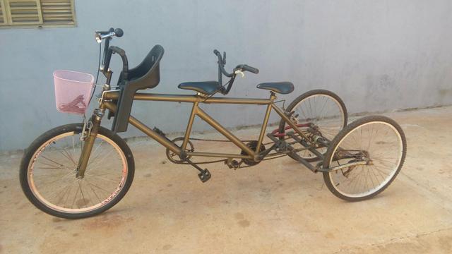 Bike dupla, triciclo