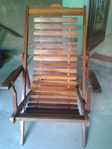 Cadeira Espreguiçadeira madeira maciça
