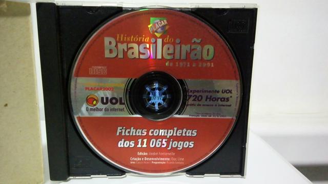 História do Brasileirao em cd rom placar