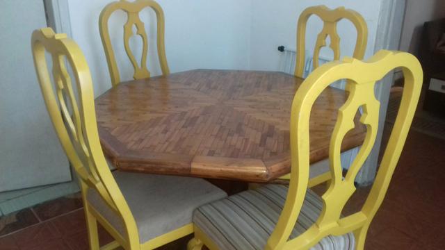 Mesa provençal com 5 cadeiras