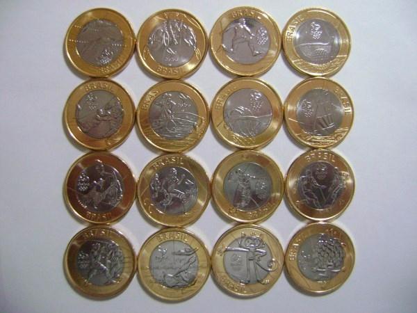 Coleção de moedas comemorativas das olimpíadas de  Fc